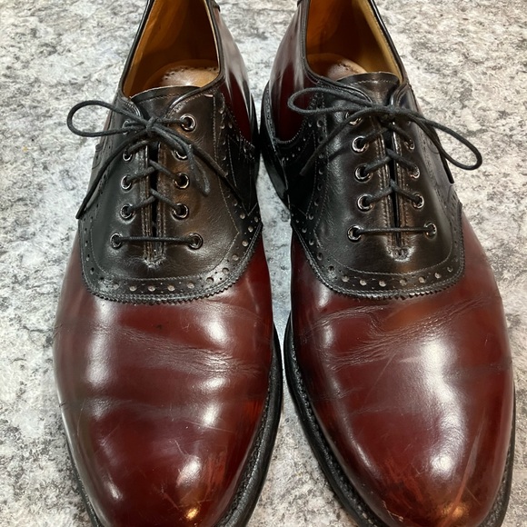 Men’s Johnston & Murphy Heritage Oxford  Leather Dress Shoes Size 9.5 - Picture 3 of 6